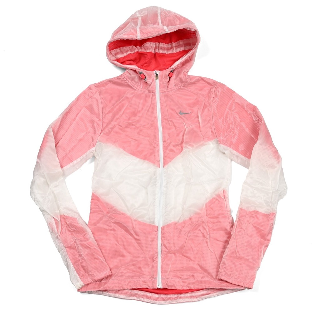 Nike Cyclone Transparent Lightweight Running Jacket Women's XS Packable Full Zip